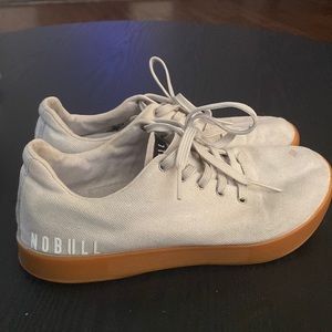 Nobull canvas shoes ivory and gum. Size 8 men, 9.5 women